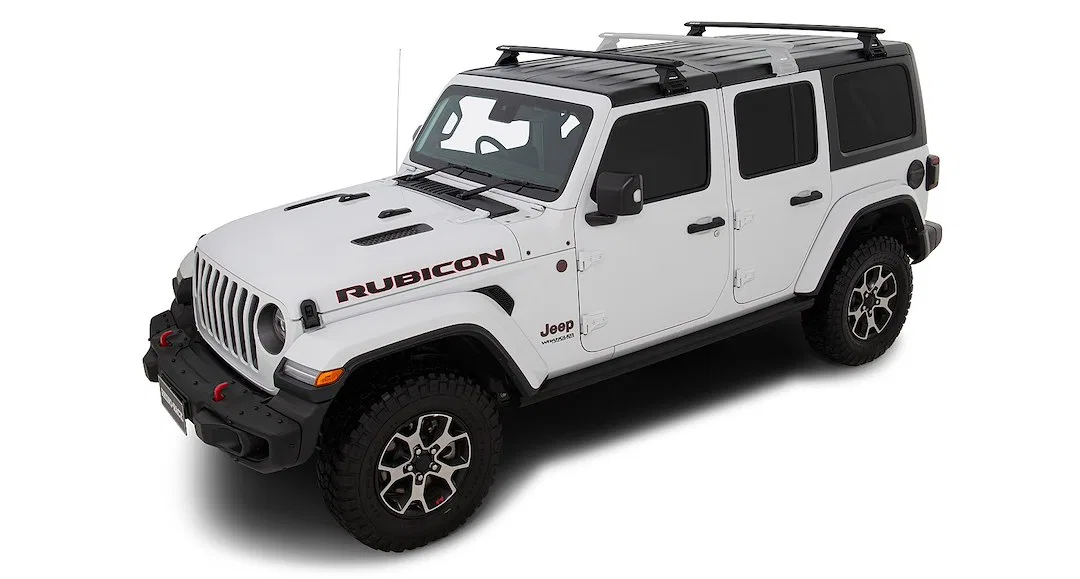 JB0099 – RHINO RACK Roof Rack, Direct Fit Black With Two Roof Rack Cross Bar/ Two Roof Rack Mounting Kit/ Two Roof Ra...